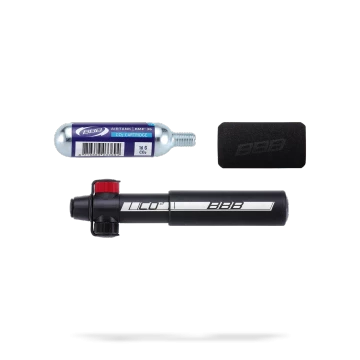 BBB Mini Pompe CO2 Blaster Télescopique 135mm Noir