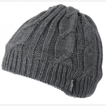 SEALSKINZ Bonnet Cable Knit Beanie